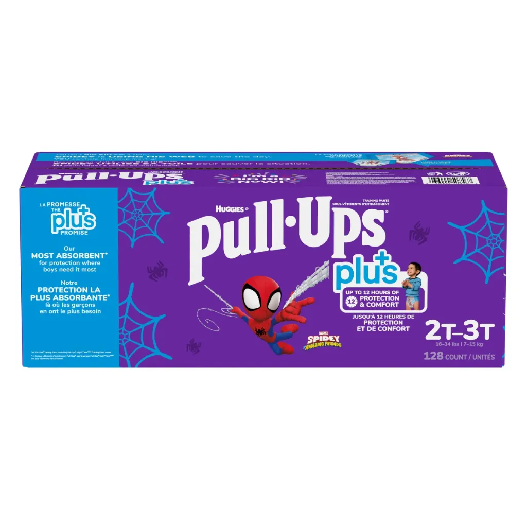 Huggies Pull-Ups Plus Training Pants, 2T - 6T Boy