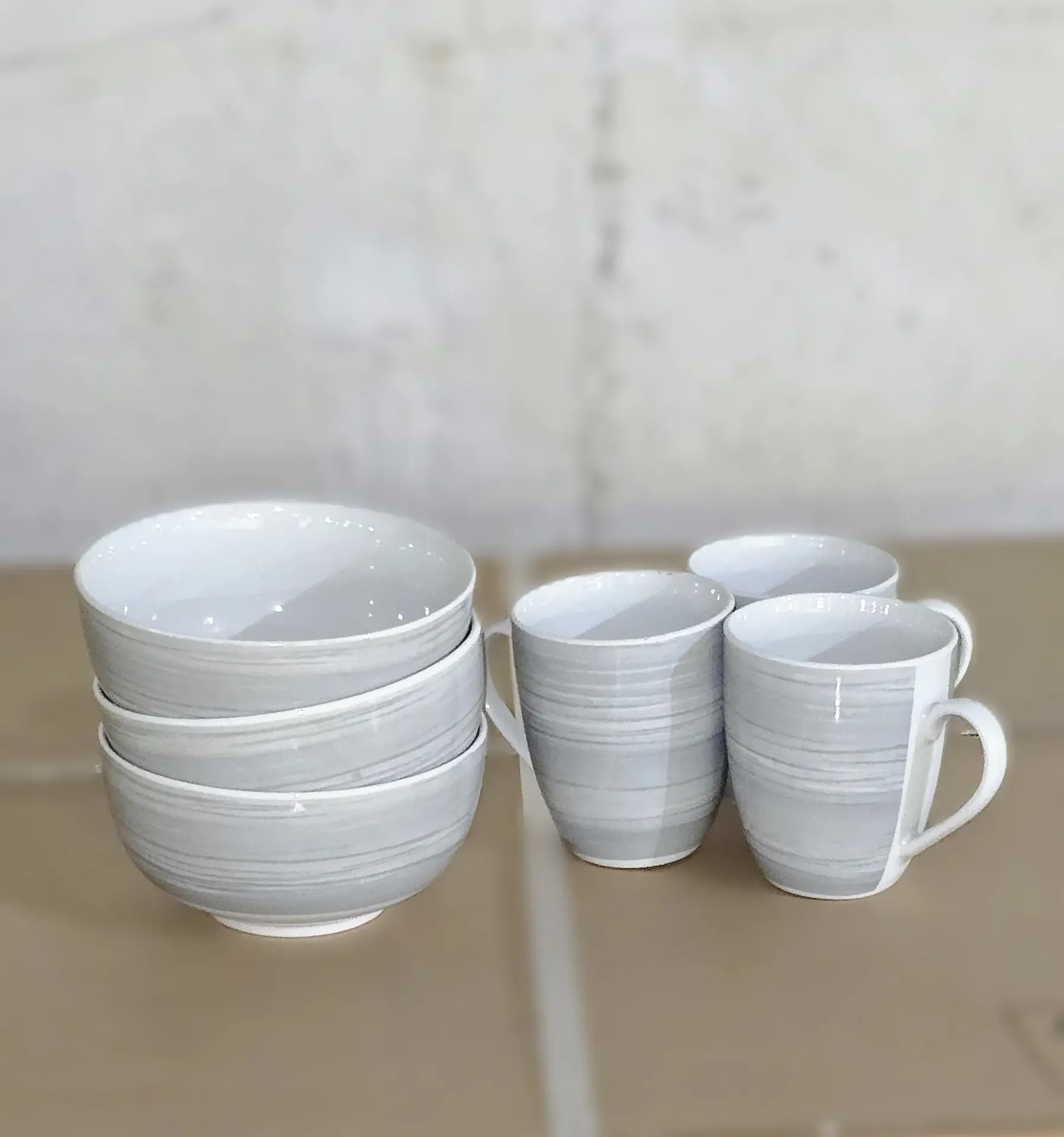 Set of Bowls abd cups - 6 pieces