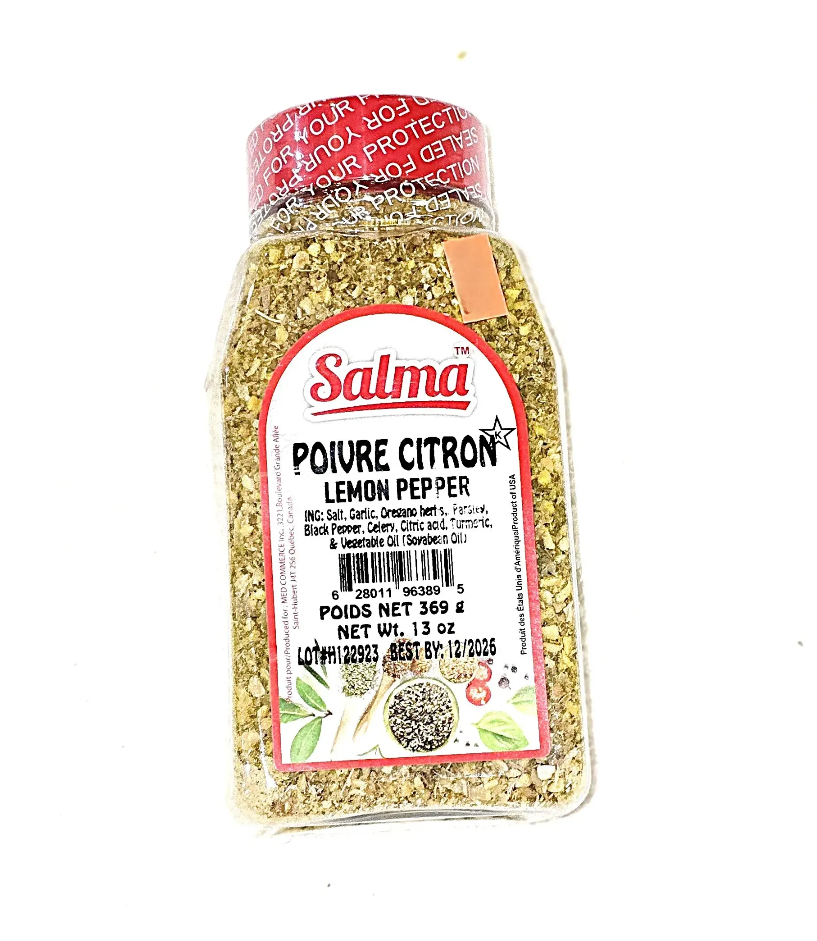 Salma lemon pepper seasoning 369g