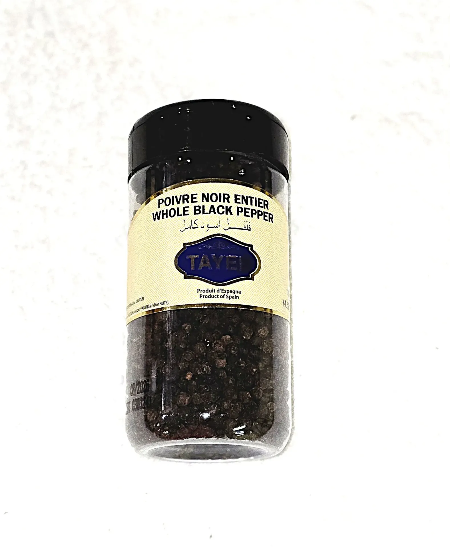 Tayeb Whole Black Pepper 160g