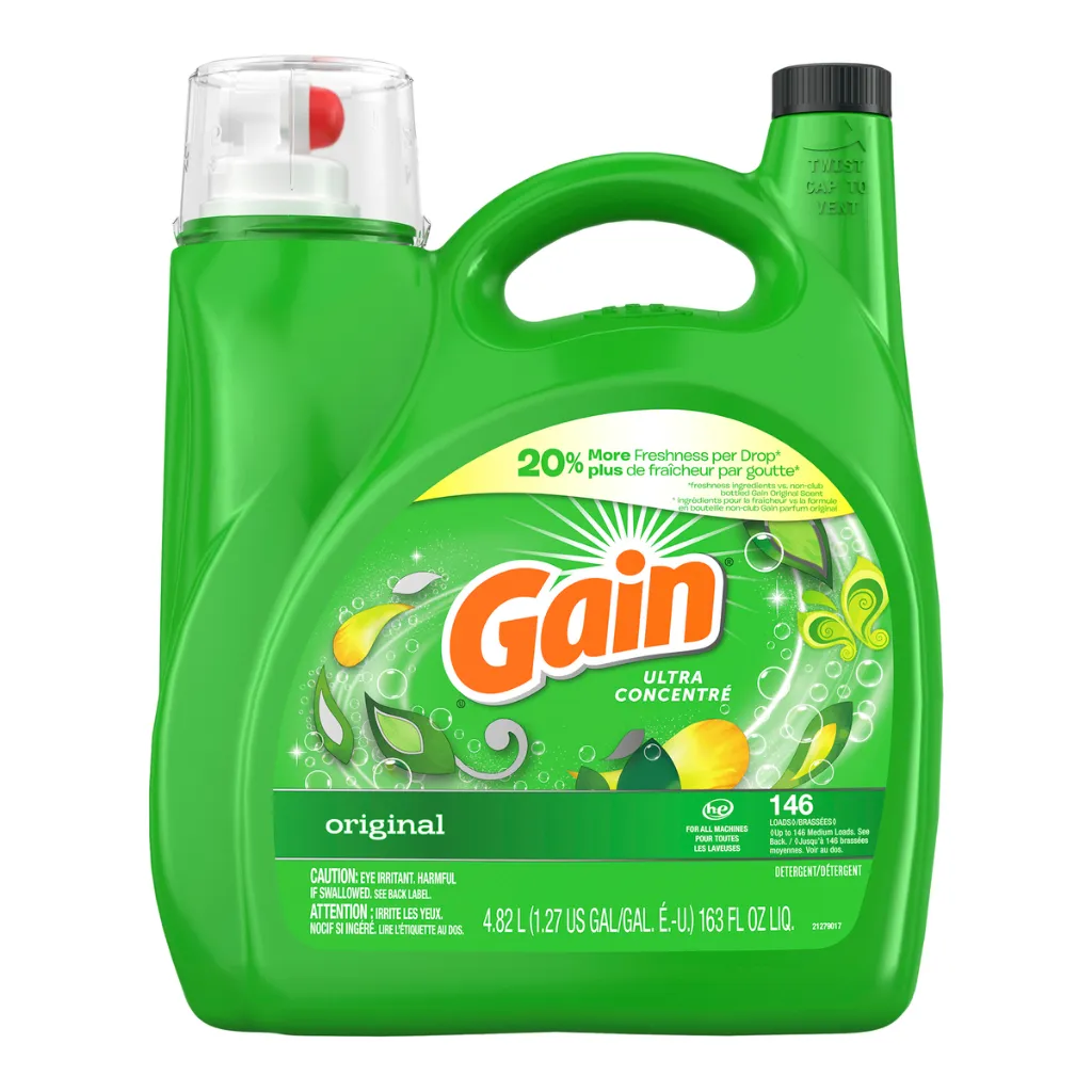 Gain Liquid Detergent HE 4.82 L