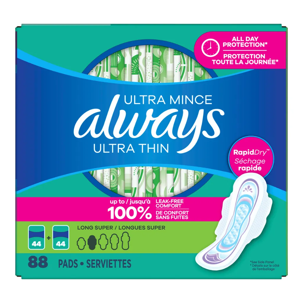 Ultra Thin Long Super Pads 88-count