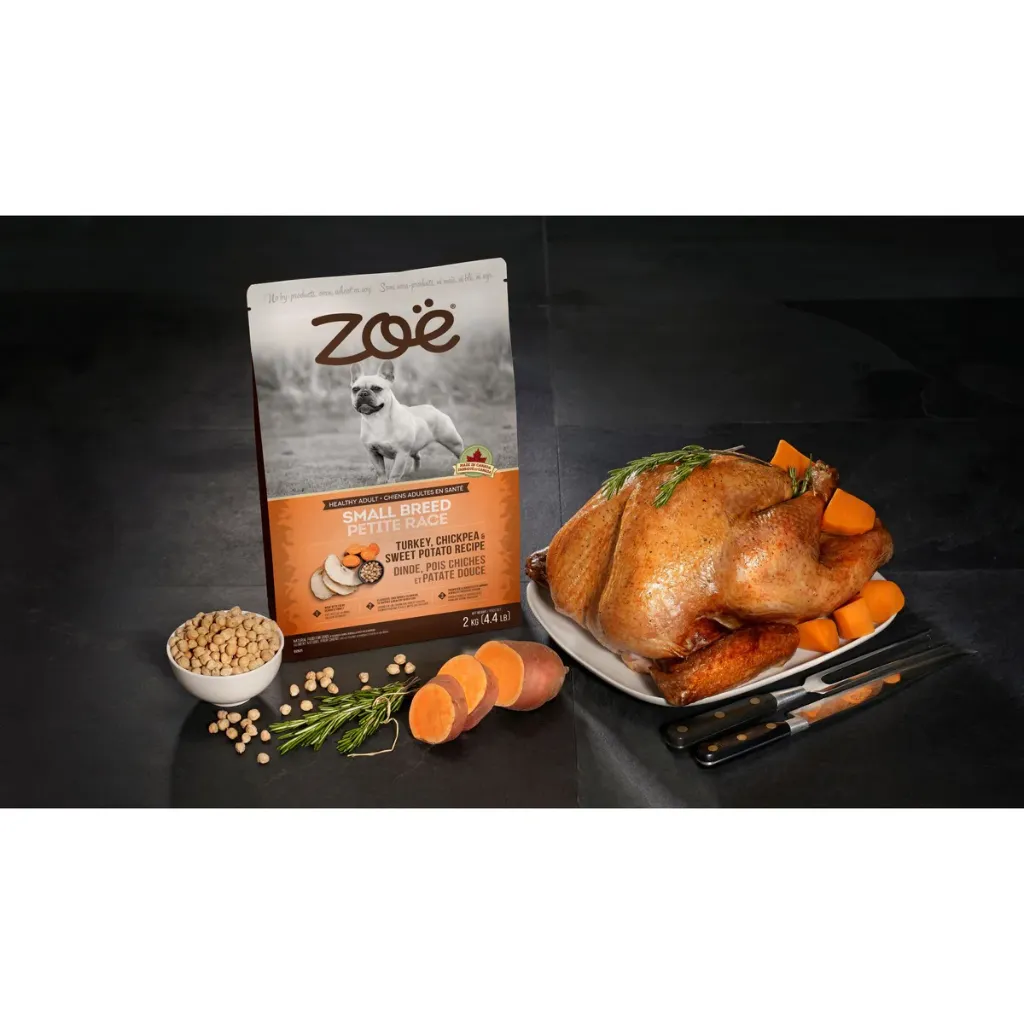 Zoe Small Breed Dry Dog Food, Turkey Chickpea and Sweet Potato Recipe, 2 kg (4.4 lb)