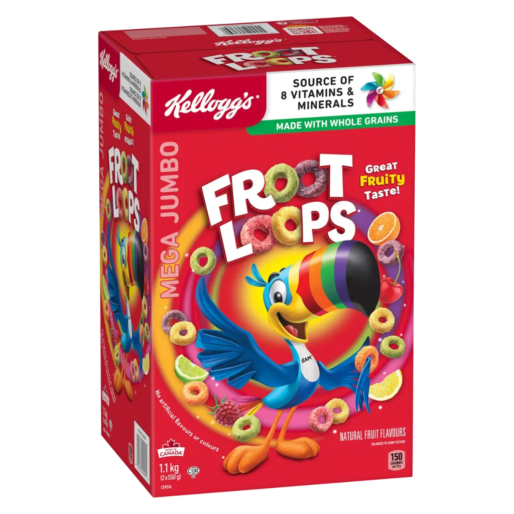 Kellogg’s Froot Loops Cereal 1.1 kg