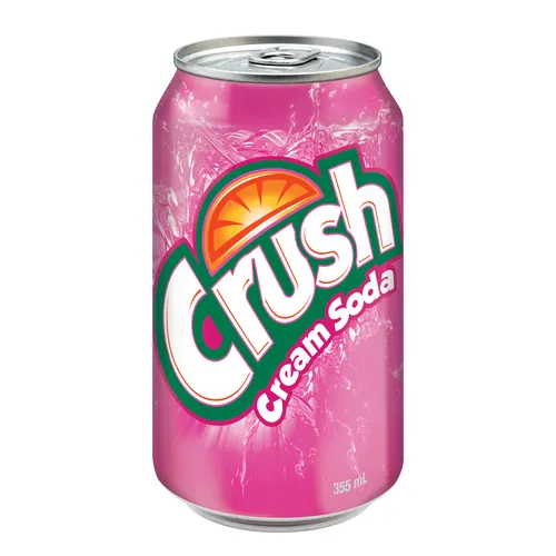 Crush Soft Drink Cream Soda 1 Can 355 ml 