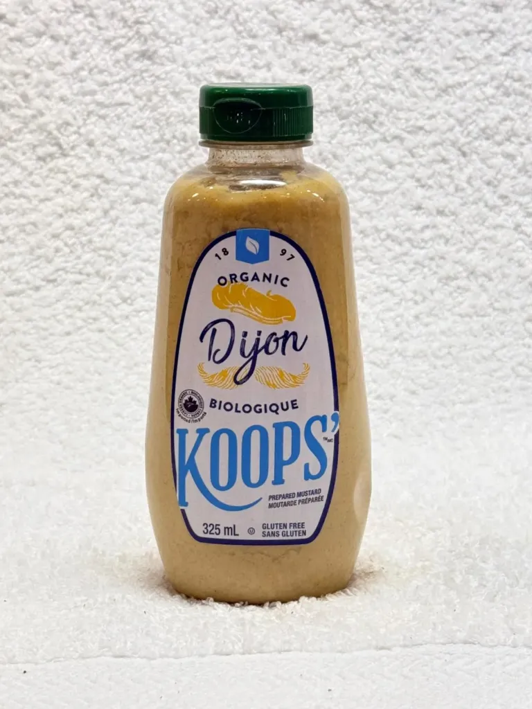 Koops' Dijon Mustard, 325mL, Certified Organic, Gluten-Free, Vegan, Kosher