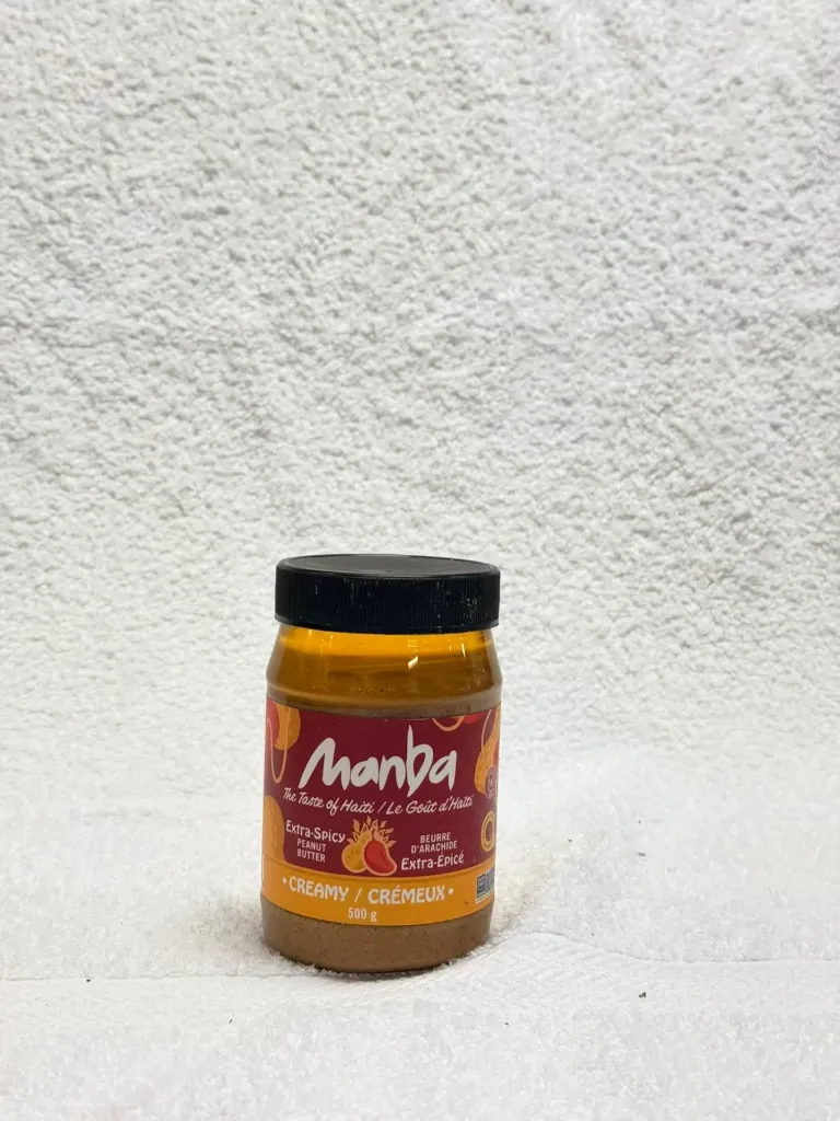 MANBA Beurre d’Arachides Extra-Épicé Crémeux 500 mL